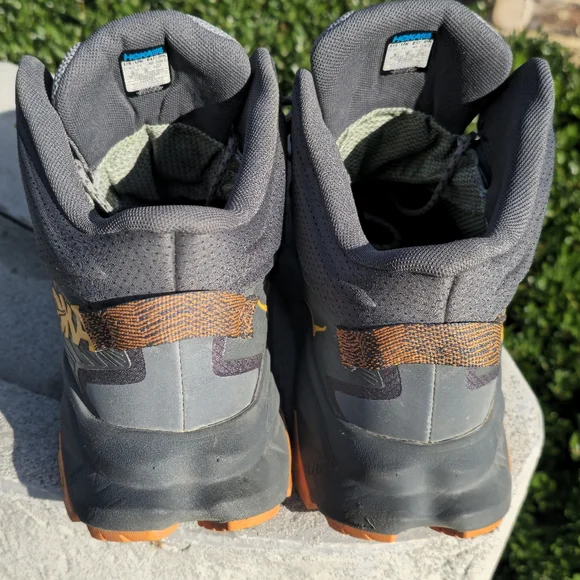 Hoka Men's Shoes - Gray and Orange 12D - Picture 4 of 9